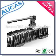 Panneau de raccordement à fibres optiques 24/48 / Panneau de raccordement en rack / gestion des câbles / cat5e panneau de connexion modulaire cat6